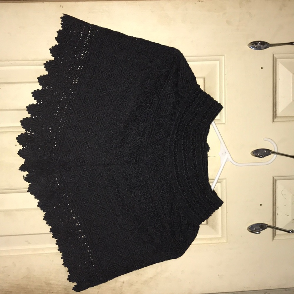 black shorts
